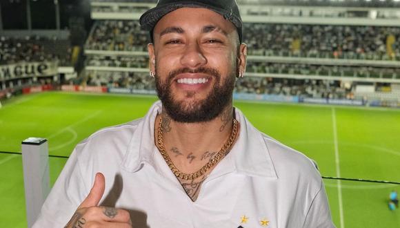 Neymar estuvo presente el 20 de abril en la Vila Belmiro (Foto: Santos).