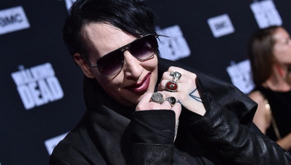 El cantante Marilyn Manson es acusado de encerrar a sus exparejas en un cuarto de vidrio. (Foto: AFP)