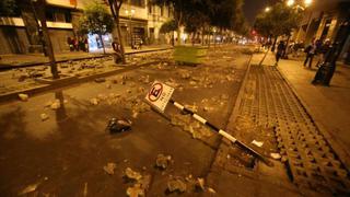 Luis Castañeda: ‘Se denunciará a los que causaron destrozos en Centro de Lima’
