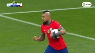 Argentina vs. Chile: Arturo Vidal anotó gol tras penal concedido por intervención del VAR | VIDEO
