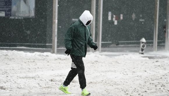 El temporal ya ha dejado fuertes nevadas, vientos y temperaturas árticas en Chicago y Washington D.C. (TIMOTHY A. CLARY / AFP)