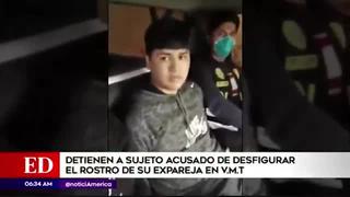 Capturan a hombre acusado de desfigurar a su expareja en Villa María del Triunfo
