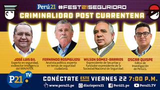 #Fest21Seguridad: Criminalidad Post Cuarentena