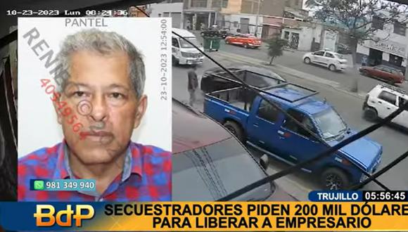 Iván Díaz Garrido fue secuestrado a inicio de semana en Trujillo. (Foto: captura)