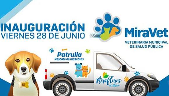 En la veterinaria municipal de Miraflores se realizarán esterilizaciones, se aplicarán vacunas antirrábicas, se desparasitará a las mascotas, entre otras atenciones. (Facebook)