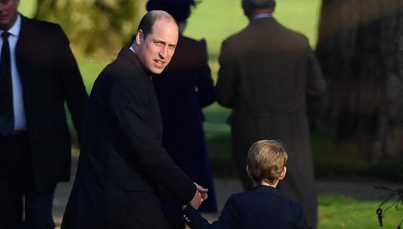 Guillermo de Cambridge y su hijo Jorge. (Foto: AFP)