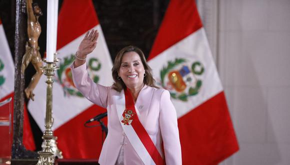 Esta noche, la presidenta Dina Boluarte tomó juramento a los nuevos ministros. Foto: Julio Reaño/@photo.gec