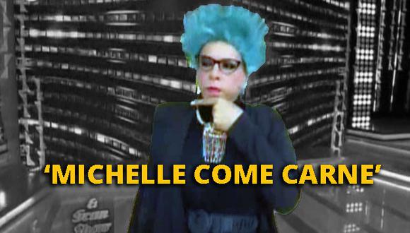 'Michelle Come Carne', la parodia de Michelle Alexander, también estuvo en 'El Gran Show'. (Captura)