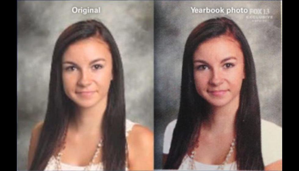 Los responsables de una escuela de secundaria de Utah (Estados Unidos) desataron una polémica por usar Photoshop para modificar las fotos de algunas estudiantes que aparecen en el anuario escolar con ropa escotada. (Internet)