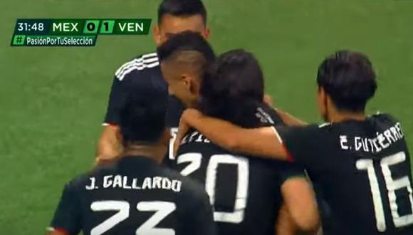 Roberto Alvarado anotó el gol del 1-1 ante México. (Captura: YouTube)