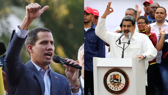 Juan Guaidó y Nicolás Maduro han convocado movilizaciones para este sábado 6 de abril. (Fotos: Composición / Reuters)