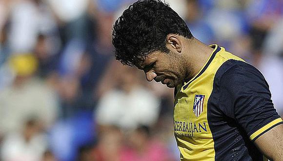 Diego Costa está más lejos que cerca del Mundial por su lesión muscular. (AFP)