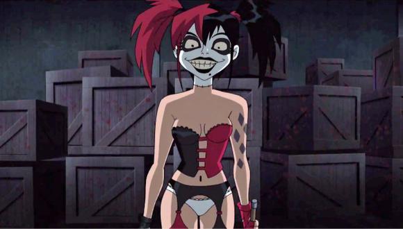 La nueva Harley Quinn, reinterpretada por Bruce Timm para la nueva versión de Batman (YouTube/Captura)