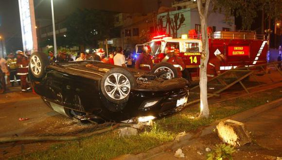 Accidentes de tránsito dejan cuatro heridos en San Juan de Miraflores y Breña. (José Caja/USI)