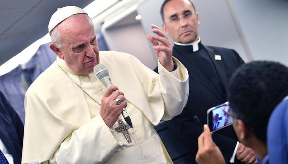 Papa Francisco tocó el caso Sodalicio en el avión que lo regresó a Italia, (EFE)