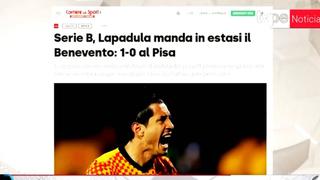 Prensa italiana destaca a Gianluca Lapadula tras victoria de Benevento
