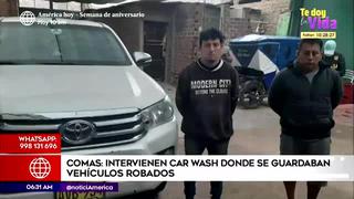 Comas: Car wash cobraba hasta 500 soles para guardar vehículos robados