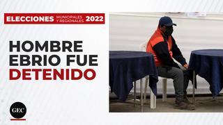 Elecciones 2022: policías intervienen a hombre en estado de ebriedad en La Molina