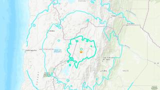 Argentina: Sismo de magnitud 6.8 se registró en frontera con Bolivia, Chile y Paraguay