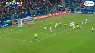 Brasil vs. Paraguay: Willian estrelló un remate al palo y los guaranís se salvan en la Copa América 2019