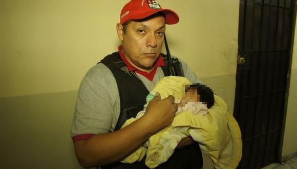 San Luis: Serenazgo rescata a una bebé abandonada en basural. (Difusión)
