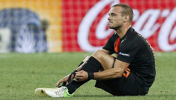 El gesto Wesley Sneijder resume lo que fue Holanda. (Reuters)