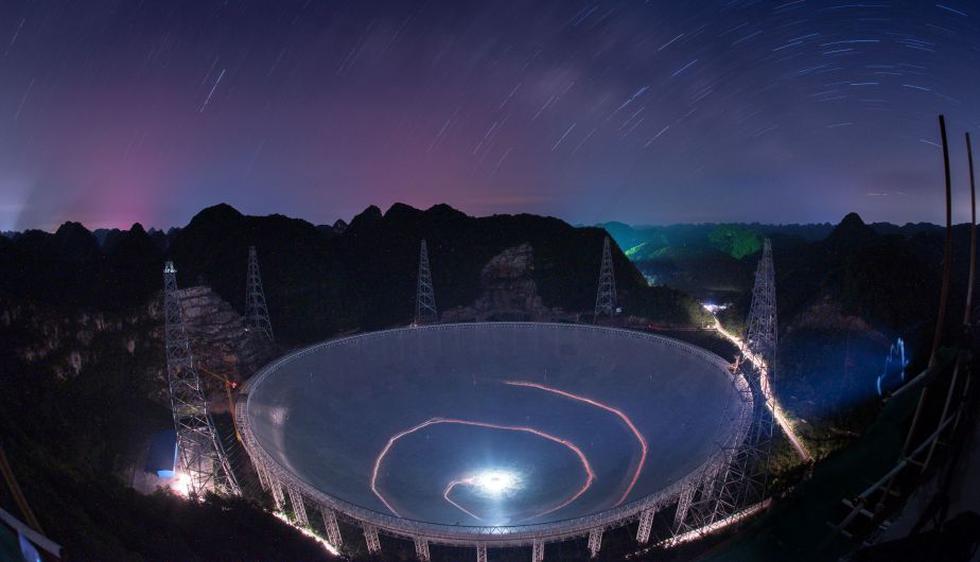 China: Concluyen instalación del telescopio más grande del mundo. (AP)
