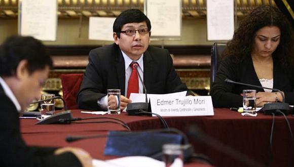 Edmer Trujillo Mori se presentó ante Comisión de Presupuesto del Congreso. (@congresoperu en Twitter)