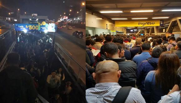 Municipalidad de Lima explicó qué originó el colapso de algunas estaciones del Metropolitano. (DSNoticias/Twitter)
