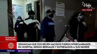 Intercambian a recién nacidos en el Hospital Sergio Bernales de Comas