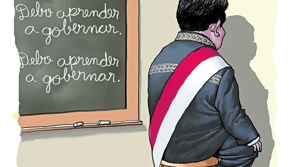 Un año, y el presidente Pedro Castillo sigue sin aprender a gobernar el país. (Imagen: Perú21)