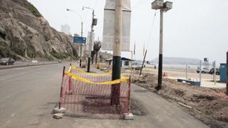 Costa Verde: Colocan pista en área ocupada por postes