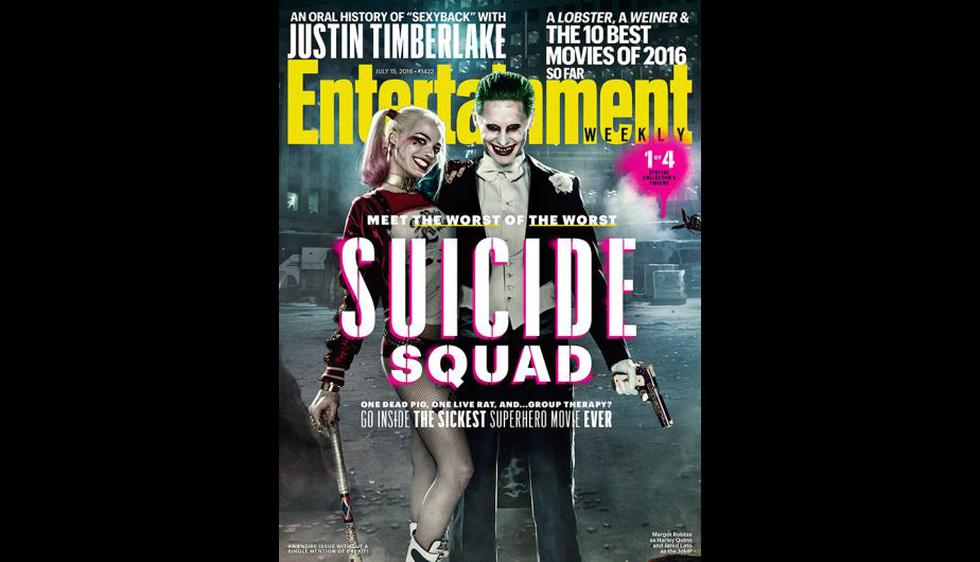 Personajes de ‘Suicide Squad’ en las portadas de Entertainment Weekly. (Créditos de imagen: Clay Enos)