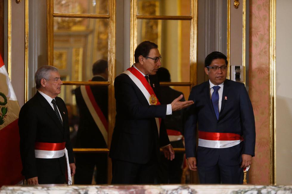 Vicente Zeballos juró como nuevo ministro de Justicia. (Mario Zapata/Perú21)