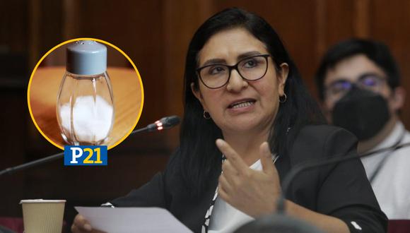 La congresista no agrupada presentó proyecto de ley para reducir el consumo de sal. (Imagen: Composición Perú21)