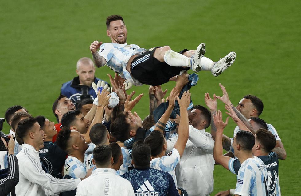 Argentina derrotó a Italia en la Finalissima. (Foto: Reuters)