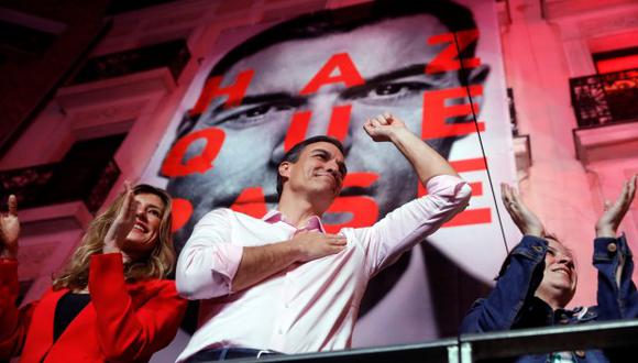 El candidato a la presidencia del Gobierno por el PSOE, Pedro Sánchez, resultó vencedor en las elecciones del 28 de abril, pero tendrá que pactar con otras formaciones para gobernar. (Foto y video: AFP)