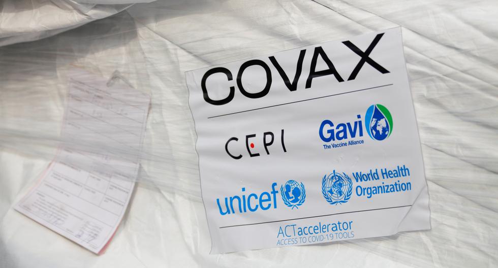 Se ve un paquete de vacunas AstraZeneca/Oxford mientras Ghana recibe su primer lote de vacunas contra la enfermedad por coronavirus (COVID-19) bajo el esquema COVAX, en el aeropuerto internacional de Accra, el 24 de febrero de 2021.  (REUTERS/Francis Kokoroko).