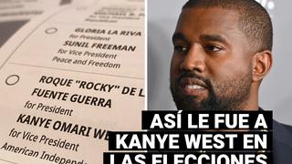 Estados Unidos: Estos fueron los resultados del rapero Kanye West en las elecciones presidenciales