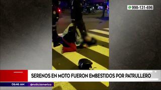 San Isidro: serenos fueron atropellados por patrullero policial