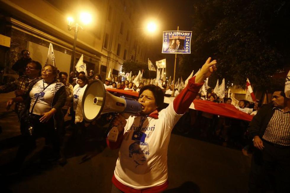 Alberto Fujimori: Seguidores marchan para pedir el indulto del expresidente. (Renzo Salazar)
