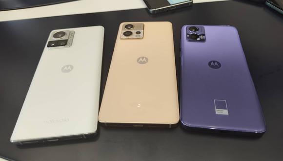 Nueva gama de Motorola presentada esta mañana en Buenos Aires.