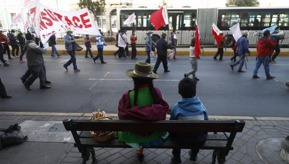 Conoce los desvíos del Metropolitano y Corredor Morado debido a las manifestaciones en el centro de Lima. (Foto: Eduardo Cavero/@photo.gec)