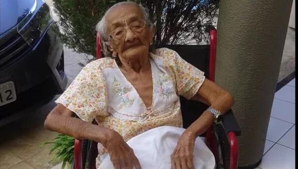 Francisca Celsa dos Santos  falleció de una neumonía en la ciudad de Fortaleza, en el estado de Ceará, a 16 días de cumplir 117 años. (Foto: Facebook)