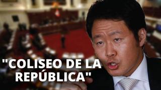 Kenji Fujimori calificó al Congreso como el "Coliseo de la República"