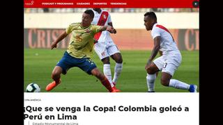 Perú vs. Colombia: Así celebró la prensa colombiana la victoria sobre la bicolor | FOTOS