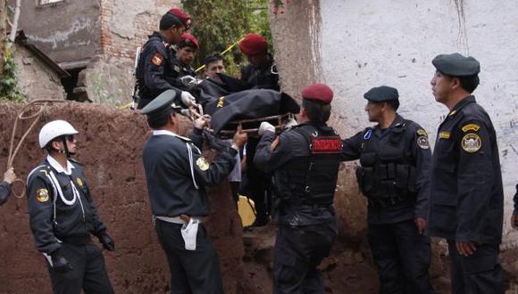 LO ENCUENTRAN MUERTO. El cuerpo del asesino chileno estaba en una casa abandonada del Cusco. (USI)