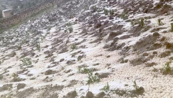 Cusco: Intensa lluvia y granizada destruye cultivos de maíz, papa y habas en comunidades de la provincia de Paruro