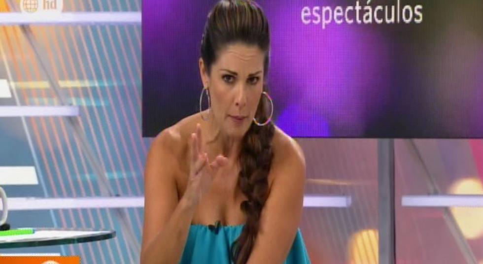 Rebeca Escribens brindó claro consejo a las as ex reinas de belleza Janick Maceta y Alessandra Bonelli. (América TV)