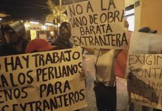 Peruanos protestan contra venezolanos durante manifestación en rechazo a Maduro [FOTOS]